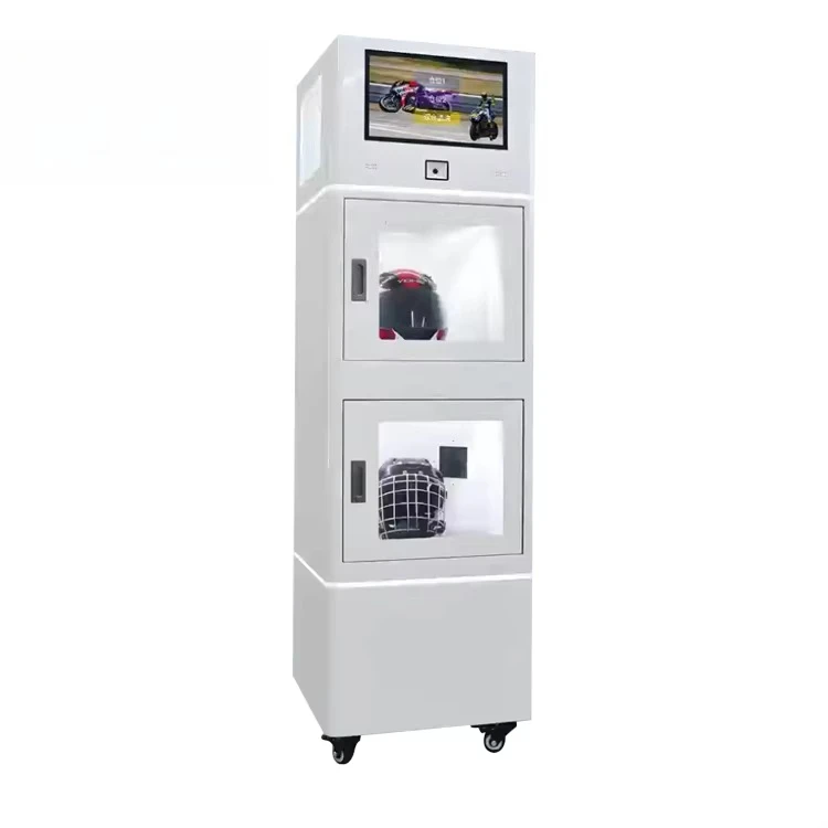 Automatic double helmet dry cleaner disinfect helmet cleaning vending machine