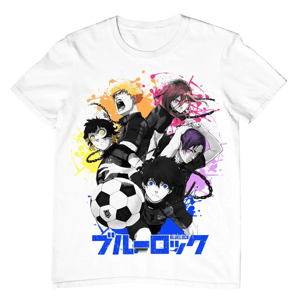 

Новая футболка Blue Lock Team Yoichi Isagi Meguru Bachira Kunigami Rin White