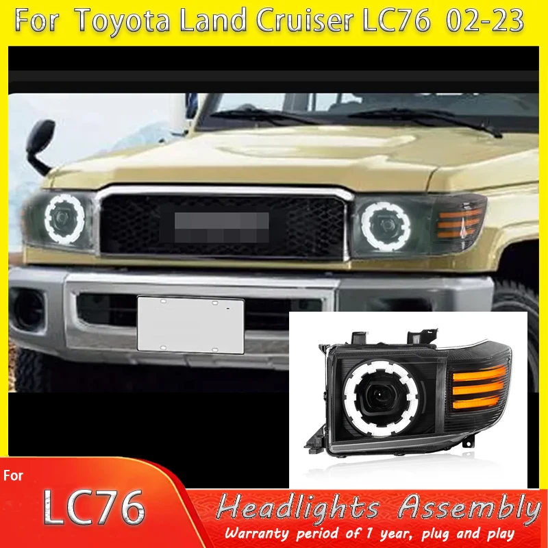 

Auto Part LED Head Lamp for Toytoa Land Cruise Lc 70 Lc75 LC79 2002 2003 2004 2005 2006 -2023 Daytime Running Lights Headlights