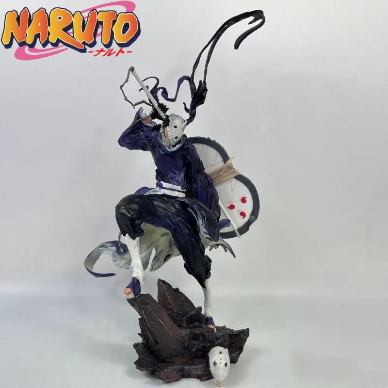 

34cm Naruto Uchiha Obito Anime Figure Ninja Action Figurine Pvc Statue Model Doll Room Decoration Collection Ornament