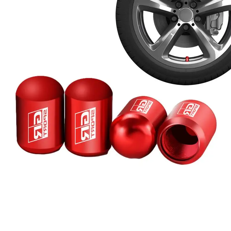 4Pcs Car Tire Valve Stems Cap Knurling Style Tire Valve Cap Aluminum Tire Wheel Stem Air Valve Cap car Universal accessories