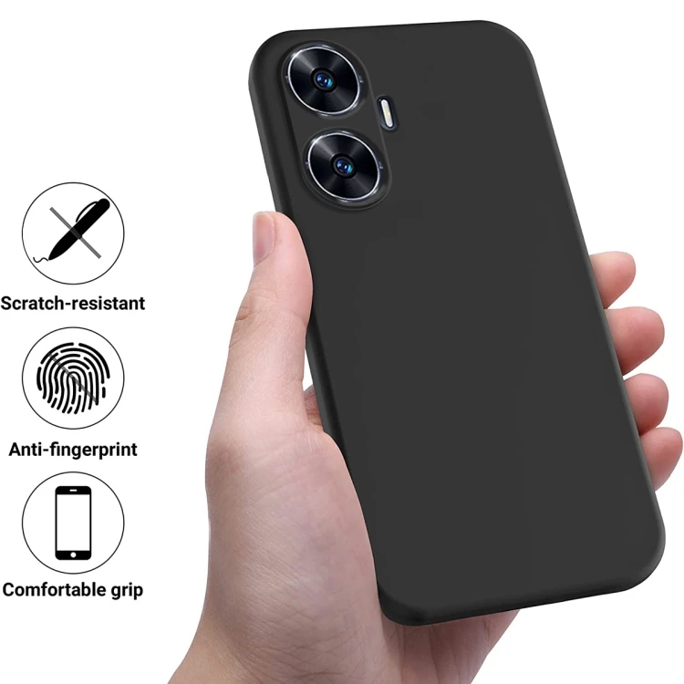 For Realme C55 4G Lovely Soft Silicone Liquid Case Shockproof Cover for Realme C35 C31 C30 Suitcase Coque for Realme C21Y C25Y