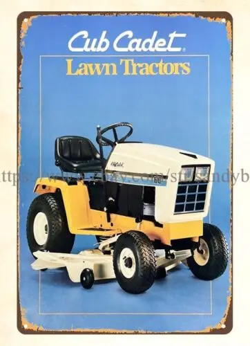 wall home tavern  Cub Cadet Lawn Tractors garden Farm House metal tin sign sign