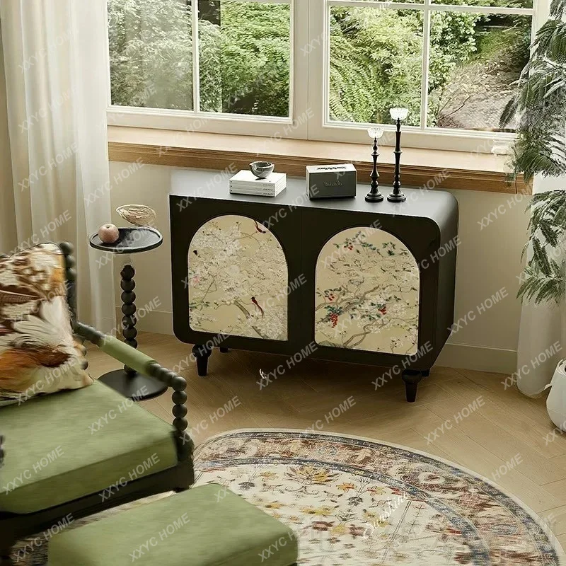Chinese style door cabinet entry living room bedroom decorative cabinet