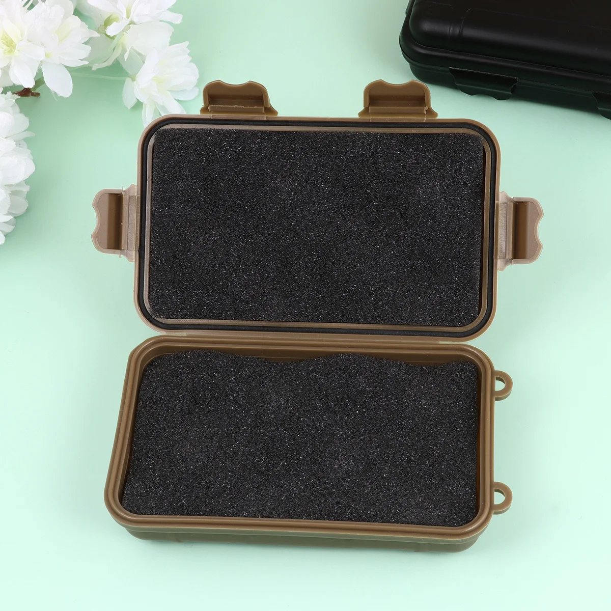 

2Pcs Multipurpose Survival Box Rugged Outdoor Storage Case Waterproof Shock Absorbent for Camping Hiking Boating Swimming