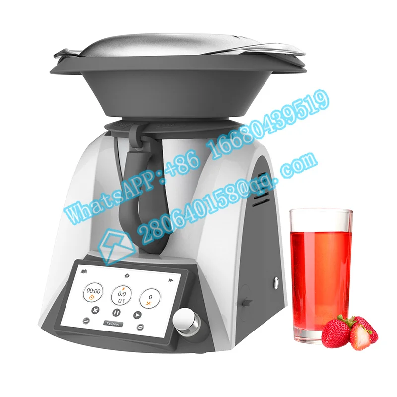 16 in 1 Multi Purpose Kitchen Machine Thermomixe Food Processor 1000W Powerful 7 inch LED Touch Control