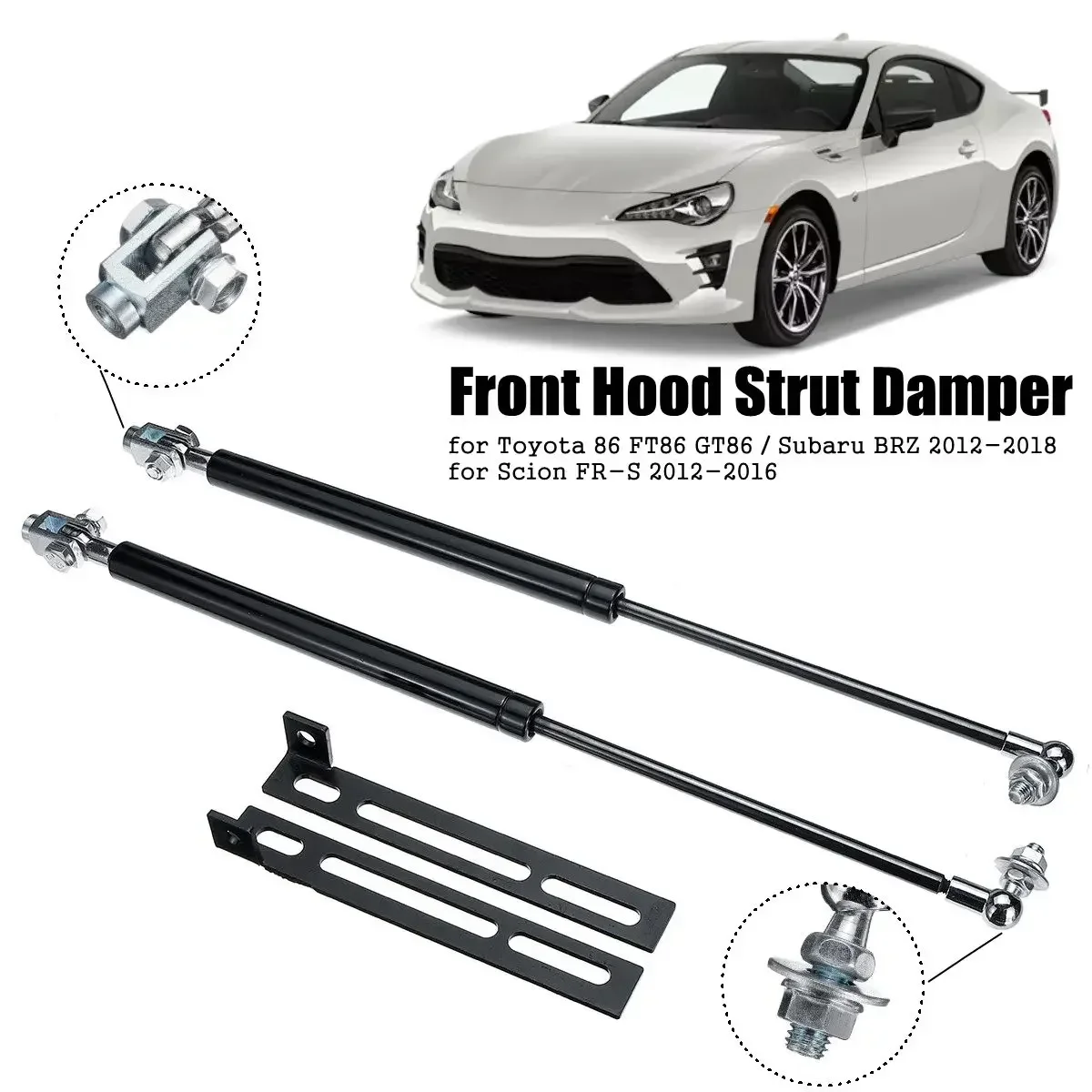 Car Front Bonnet Strut Gas Hood Support Strut Bars for Subaru Brz for Toyota 86 Gt86 FT86 2012- 2018 Auto Car accessories