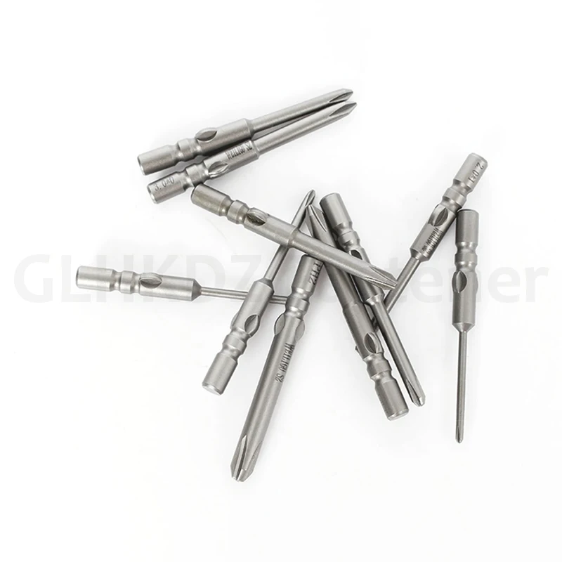 40-80mm 800 Electric Phillips Screwdriver Bit 4mm Round Shank Cross Head Electric Screwdriver Bit Magnetic Driver Bit PH00-PH2