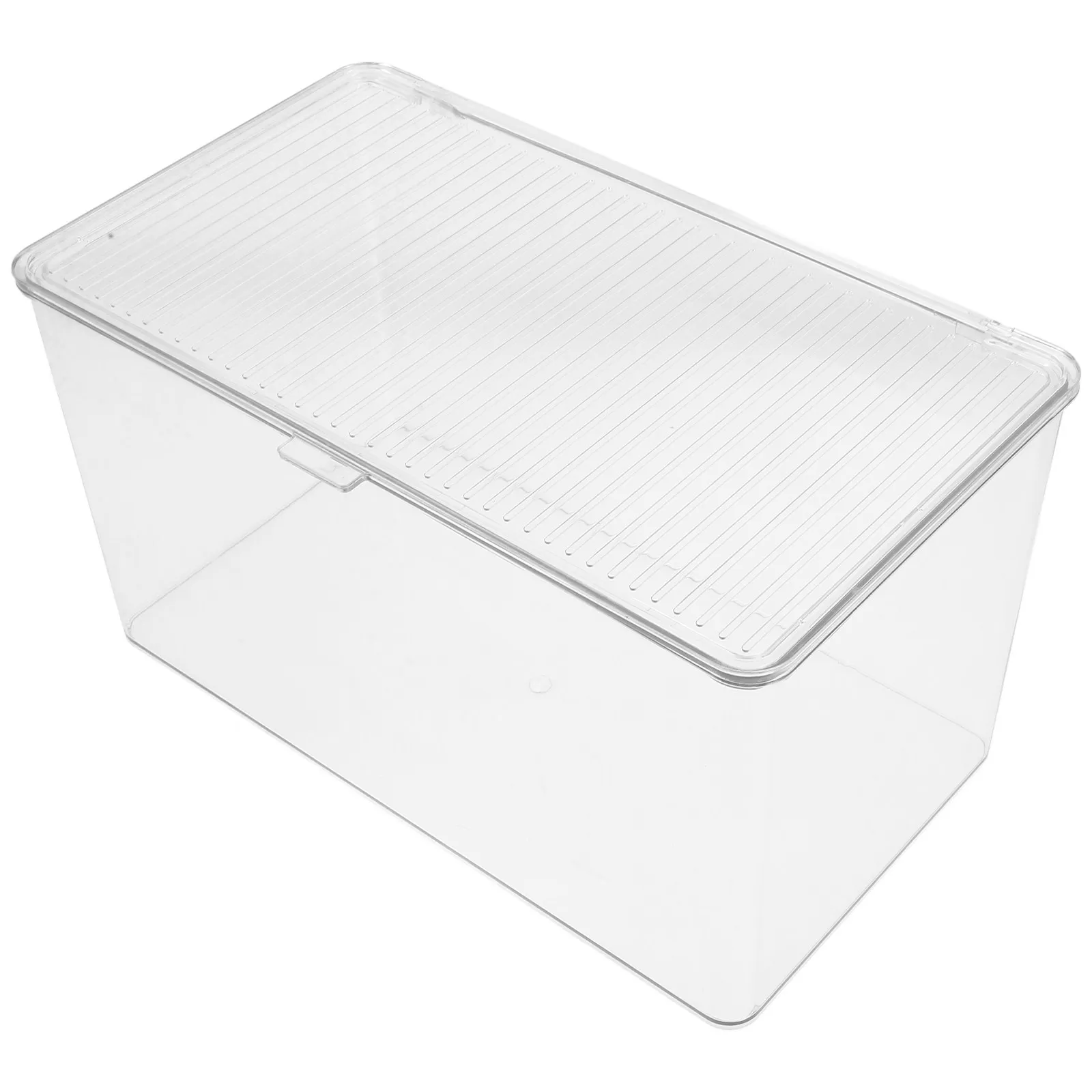 

Clear Acrylic Badge Display Case Large Capacity Storage Box Transparent Organizer for Pins Anime Items Home Office