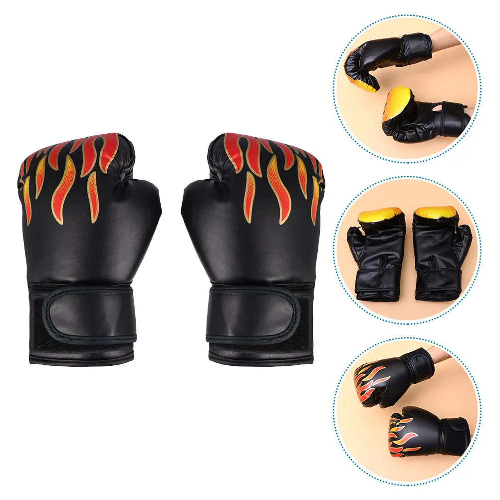 

1Pair Comfortable Boxing Gloves Adult Training Sparring Gear Padded Impact Protection Reusable Sport Fitness Kickboxing Thai