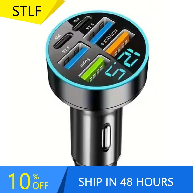 

GlowMart Hot Selling Car Accessories 66W Car Charger Quick Charge 3.0 Universal Car Chargers
