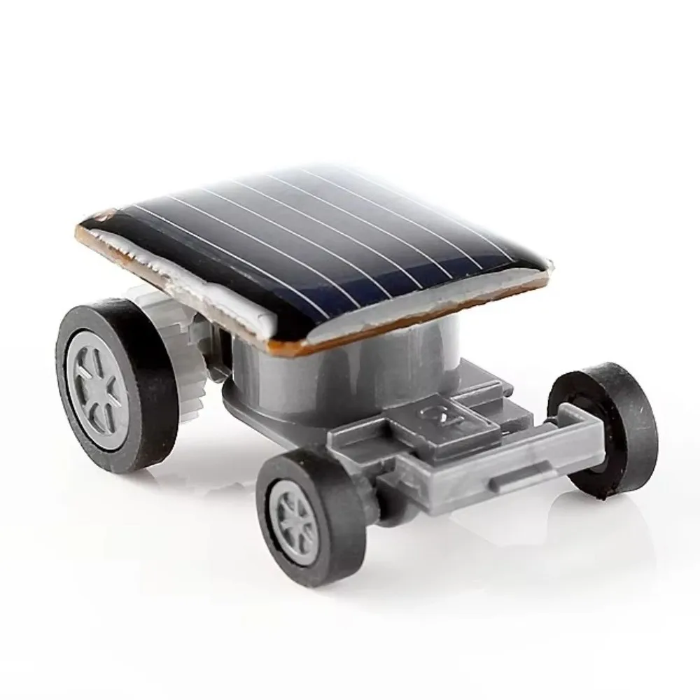 Novelty Mini Solar Power Car Self Running Race Car Solar Toy Educational Gadget Kids