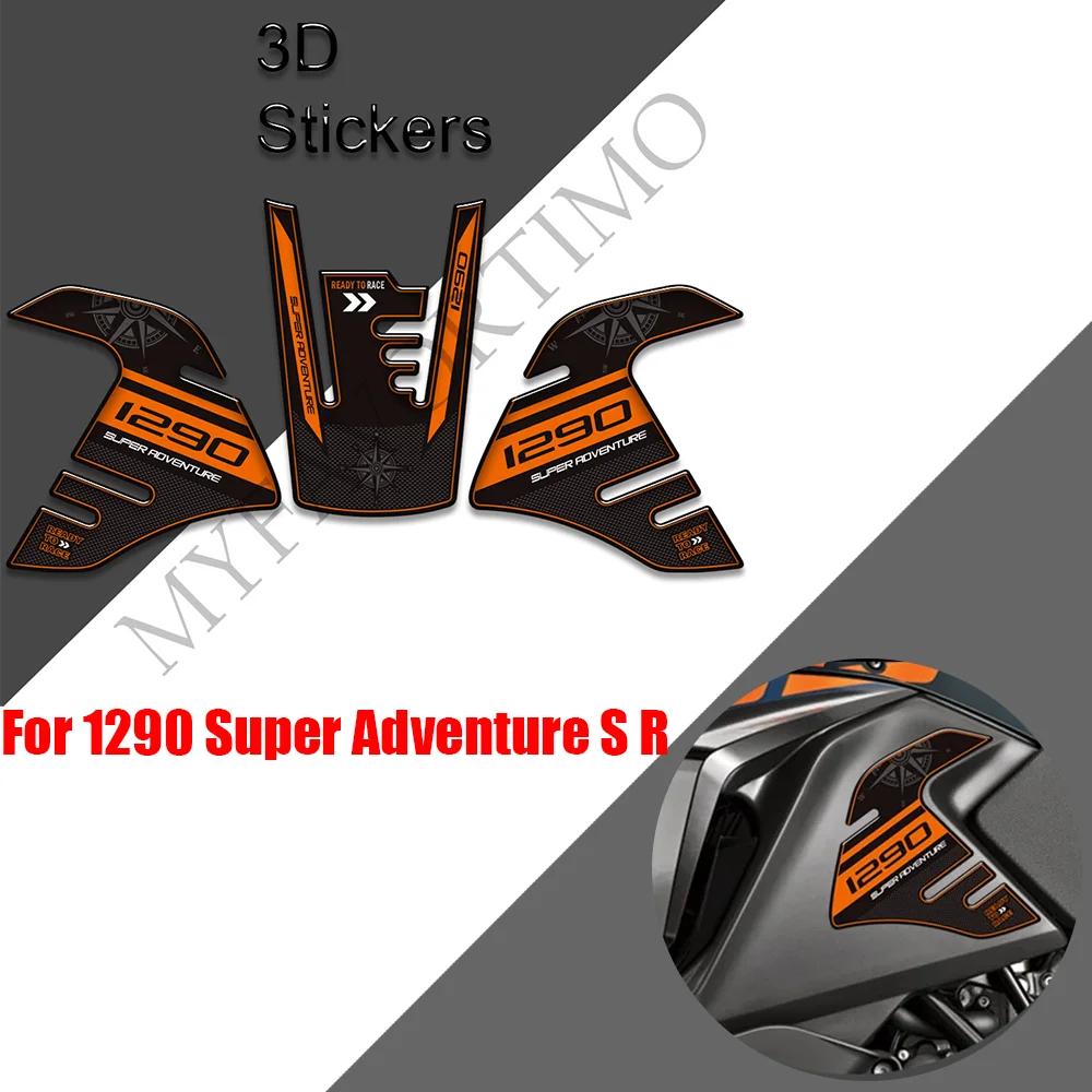 

For 1290 Super Adventure S R ADV 3D Fuel Tank Pad Sticker Motorcycle Tank Protector Decals Waterproof moto Accessories