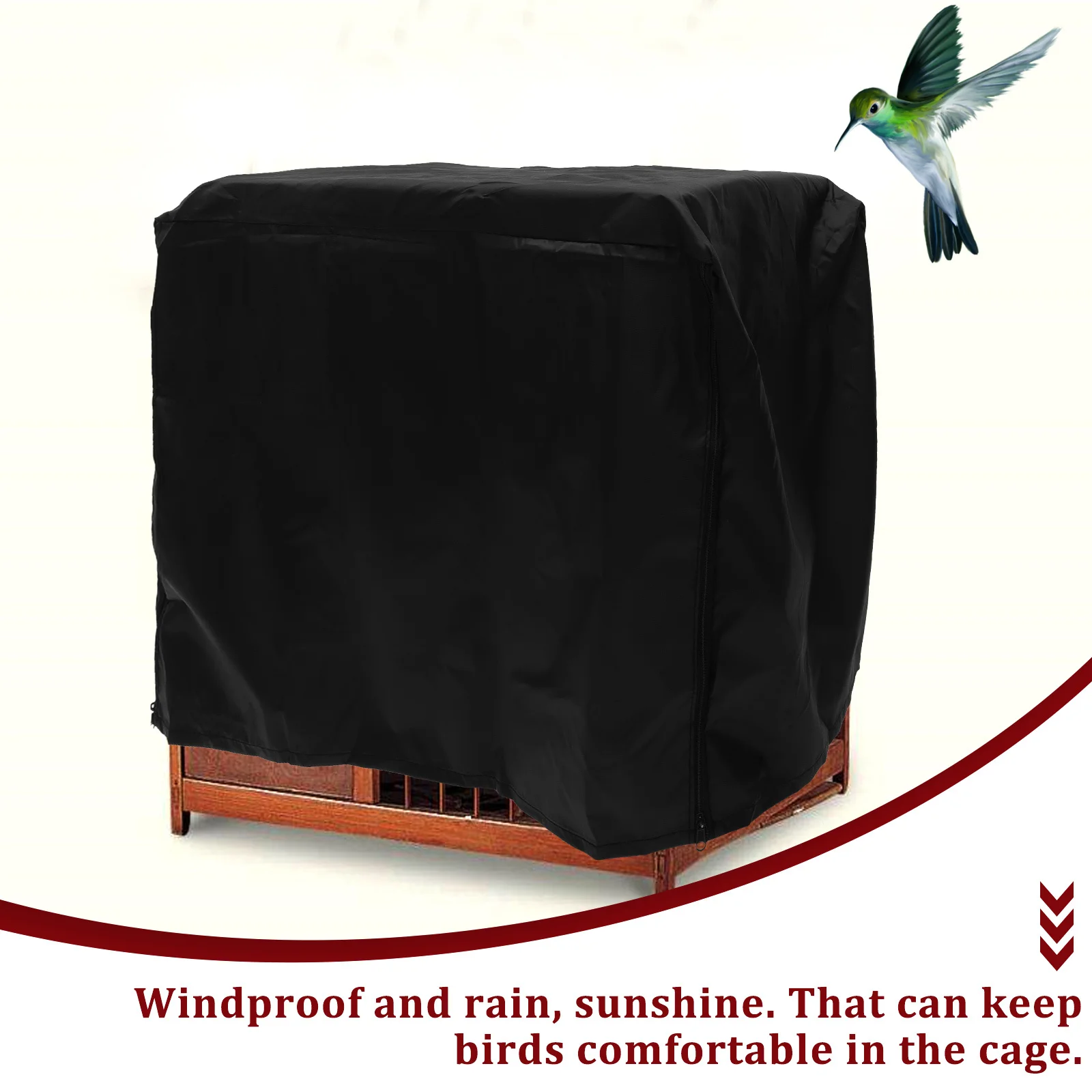 

Foldable Bird Foldable Birdcage Cover Cover 24In Oxford Insulated Windproof Cage Protector Daily Use Pet Supplies