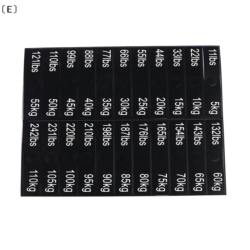 〔E〕1 Sheet Weight Sticker Labels for Gym Equipment Accessories Power Equipment Label Numbers Sticker〔Winter5〕