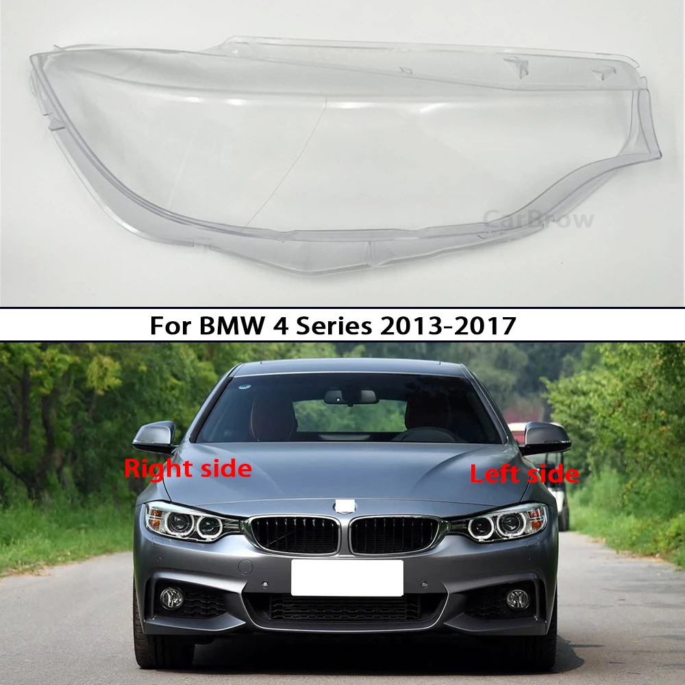 

For BMW 4 Series M4 F32 F33 F36 2014 2015 2016 2017 Headlamp Cover Transparent Headlight Shell Plexiglass Auto Replacement Parts