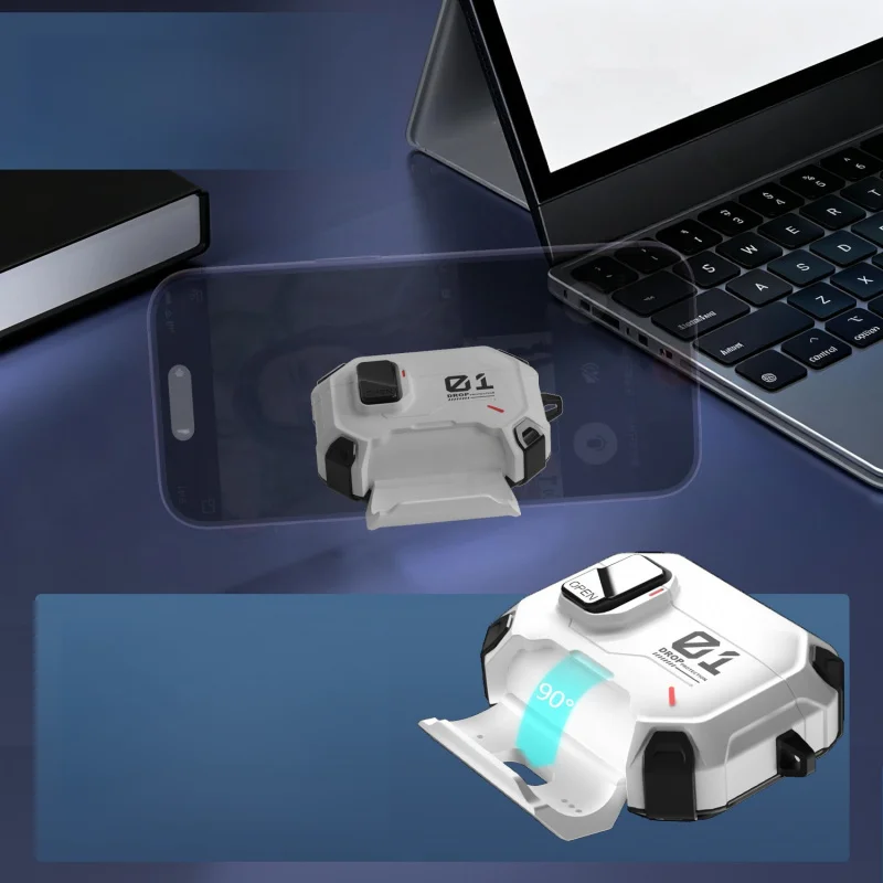 Case For AirPod 4 Pro Pro 2 Pro 3 Automatic Snap Switch Secure Cover Compatible MagSafe TPU PC Case For AirPods Pro 3 2025 Case