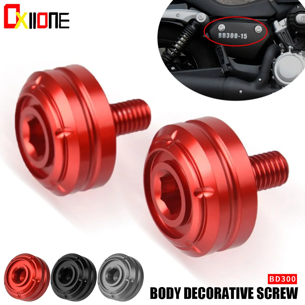

4 Piece Motorcycle Body Modification Decoration Screw Frame Cover Plug Protection For BENDA300 Accessories