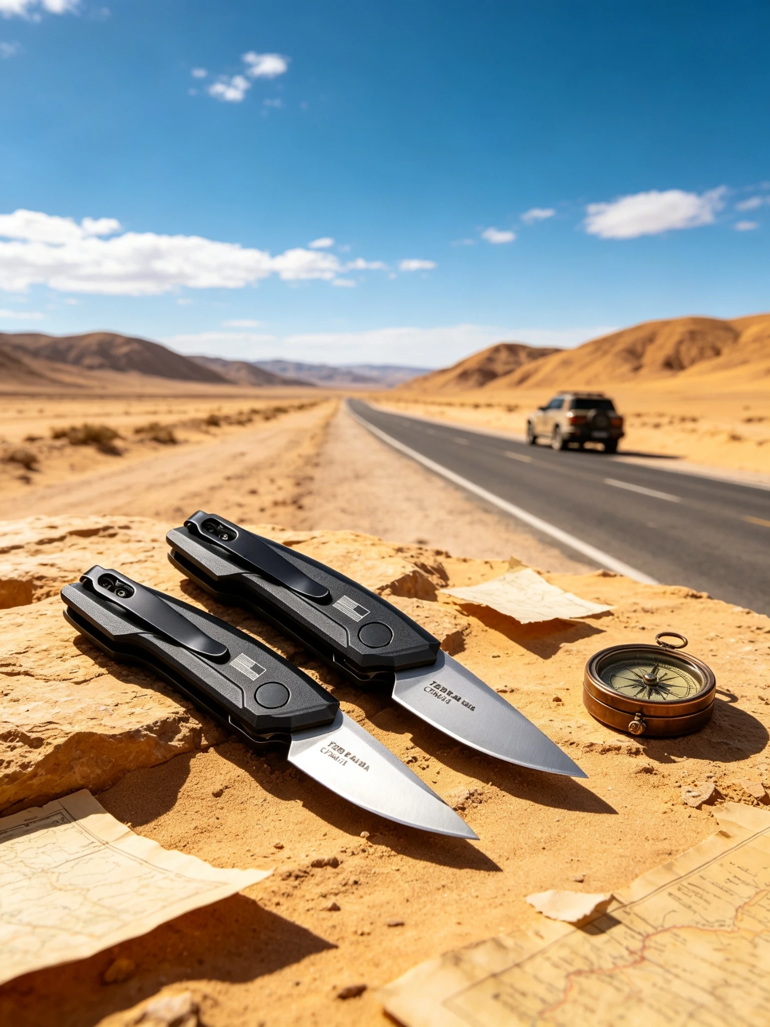 K7250-EDC Multi-functional Mini Folding Knife, CPM154 steel, aluminum handle, convenient pocket knife