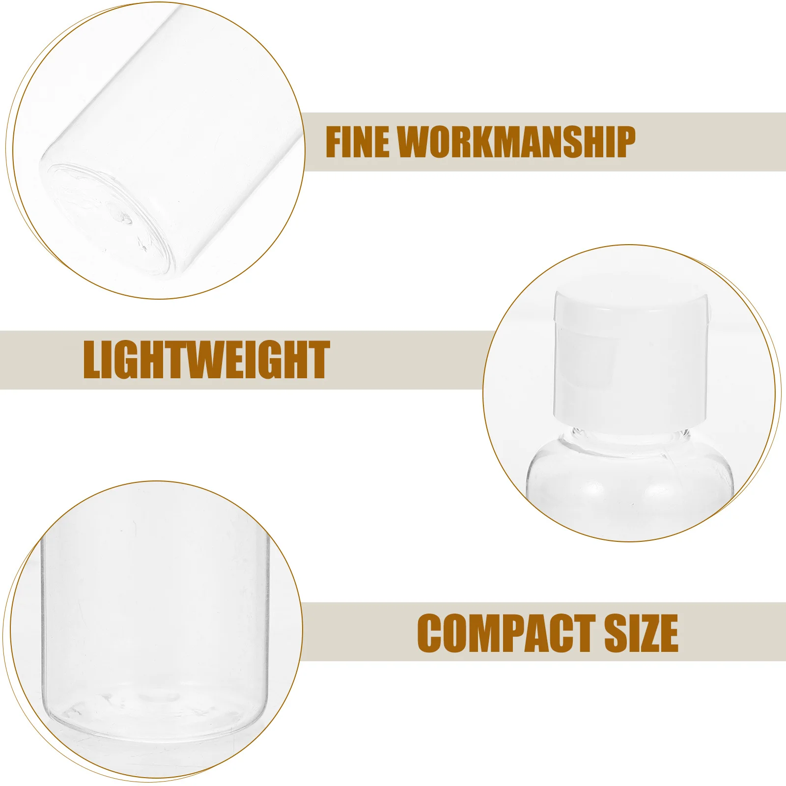 

24Pcs Plastic Travel Bottles Refillable 50ml Lotion Containers Leak Proof Travel Bottles for Shampoo Makeup