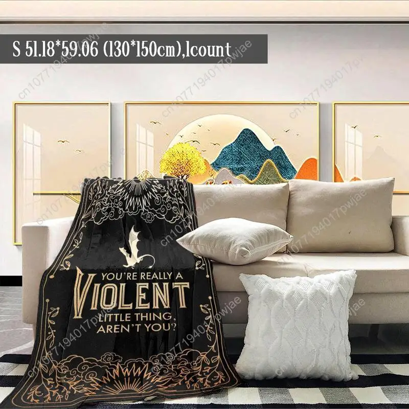 بطانية نمط التنين خمر التهم غرفة مكيفة ومريحة رمي قيلولة دافئة بطانيات مخصصة #4