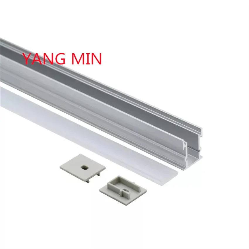 1.5m/buah dekorasi linear lantai/tanah profil ekstrusi LED aluminium untuk lampu batang LED