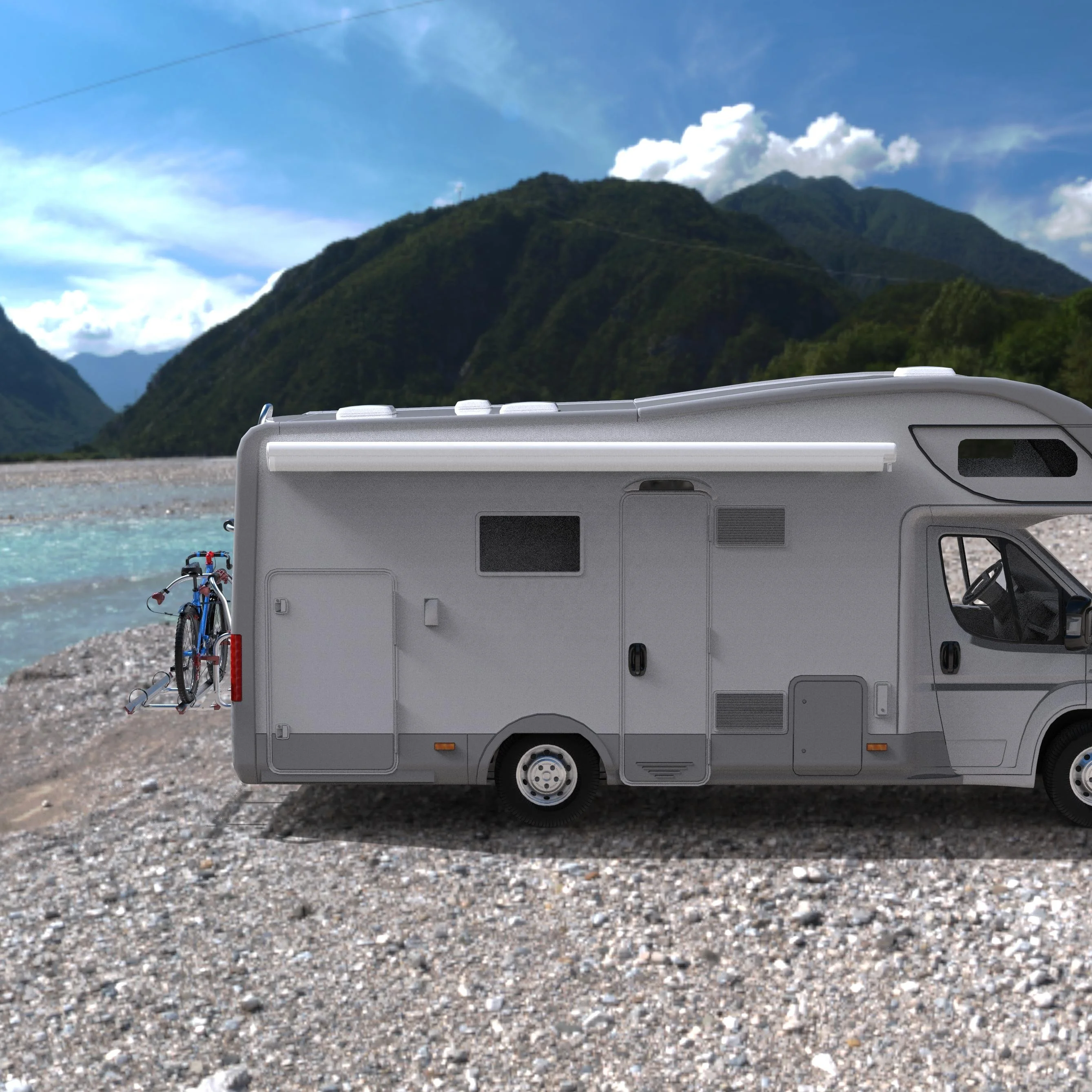 STLF Awnlux Factory مقاوم للماء كهربائي كامل كاسيت قافلة شاحنة تخييم متنقل RV مظلة جانبية للمقطورة #6