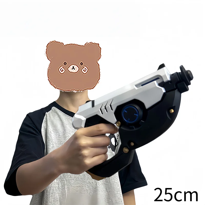 

Модель оружия для косплея OW Tracer, пульсометр, револьвер, оружие, Lena Oxton, безопасность, искусственная резина, Хэллоуин, без выстрела