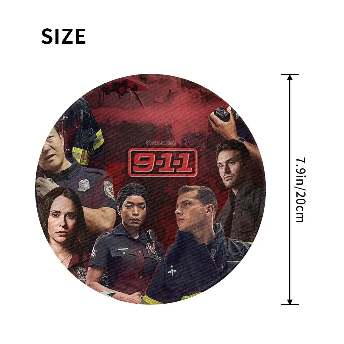 Red Glare Round Mouse Pad Computer Keyboard Mouse Mat Gamer Laptop Desk Mat Office Accessories Table Mat