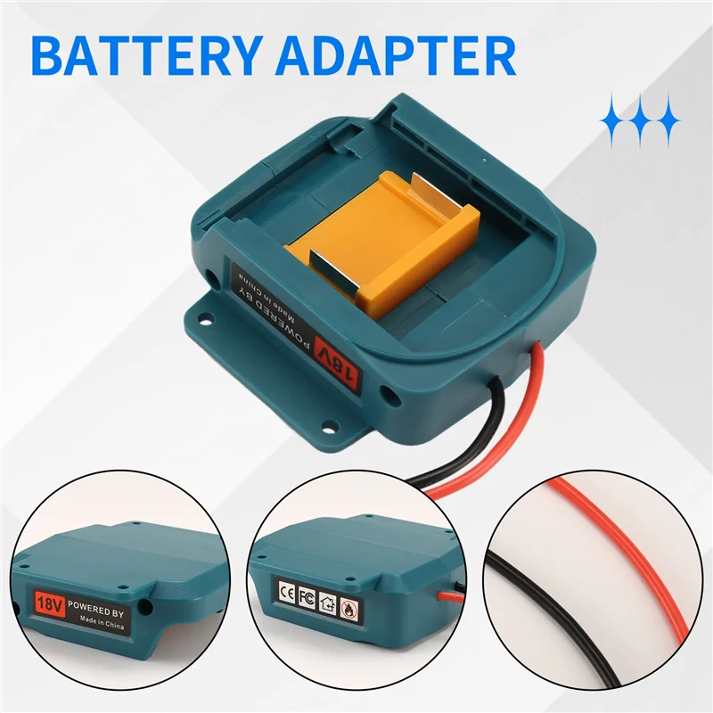 Classy-2Pcs Battery Adapter Converter Battery Converter Adapter For  18V Li- Battery With 14 Awg Wires