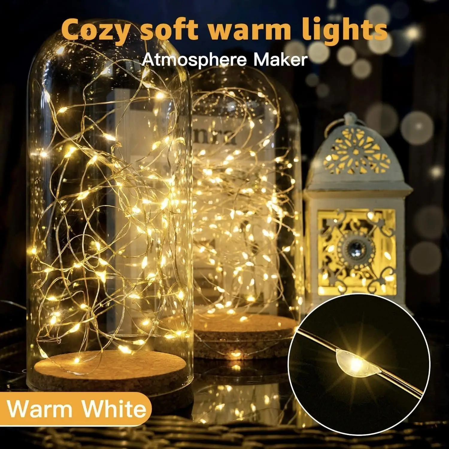 Battery Box Copper Wire String Lights Christmas Decorative Lights Festive Battery Powered Lighting