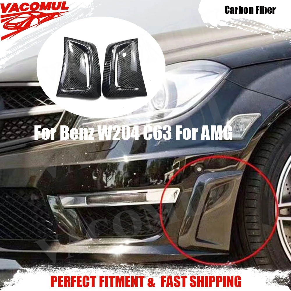 

VACOMUL передний бампер из углеродного волокна, боковые вентиляционные отверстия, наклейки для Benz W204 C63 для AMG 2012-2014 FRP, крылья, вентиляционные отверстия, крышки