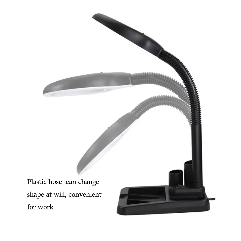 مرنة 5X /10 الاتحاد الأوروبي التوصيل 40 أضواء عدسة مكبرة مضيئة المكبر مصباح العدسة القراءة/إعادة العمل/مصباح طاولة لحام