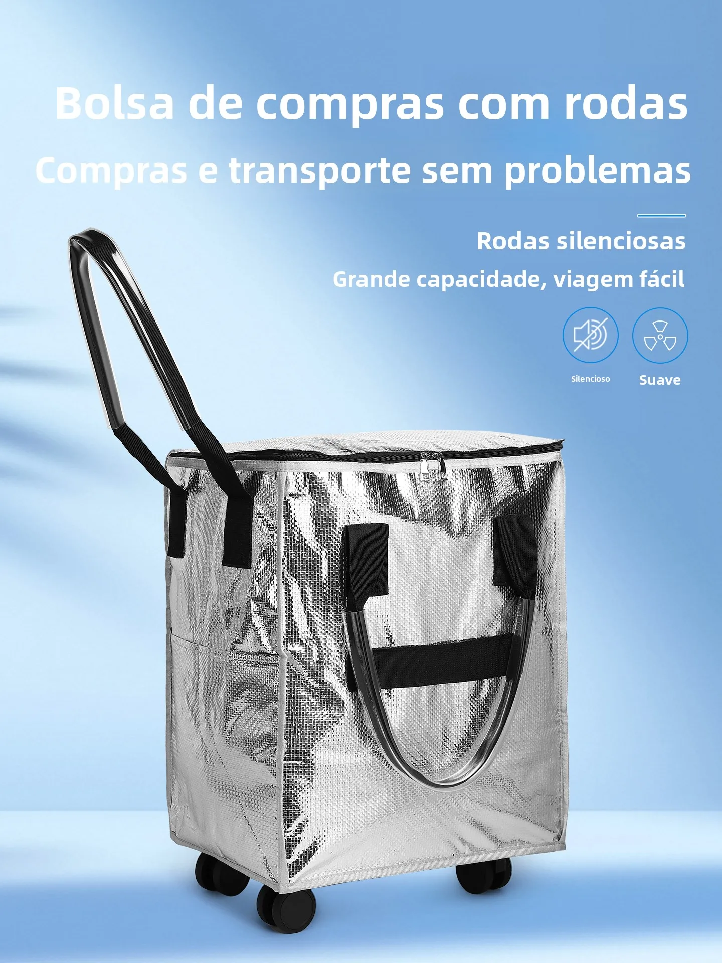 large-capacity-shopping-cart-with-wheels-aluminum-foil-insulated-waterproof-hand-pulling-portable-vegetable-buying-small-trolley