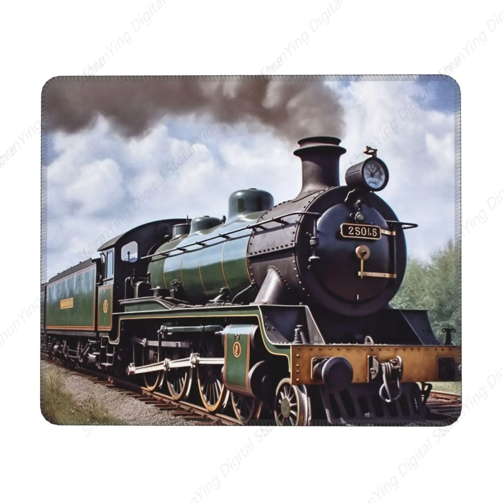 

Steam Locomotive Train Printing Mouse Pad Waterproof Washable Anti Slip Rubber Computer Laptop Home Gaming Mouse Pad