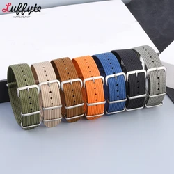 Nylon Watch Band 18mm 20mm 22mm Comfortable Watch Straps Military Watch Strap for Men Women Watchbands