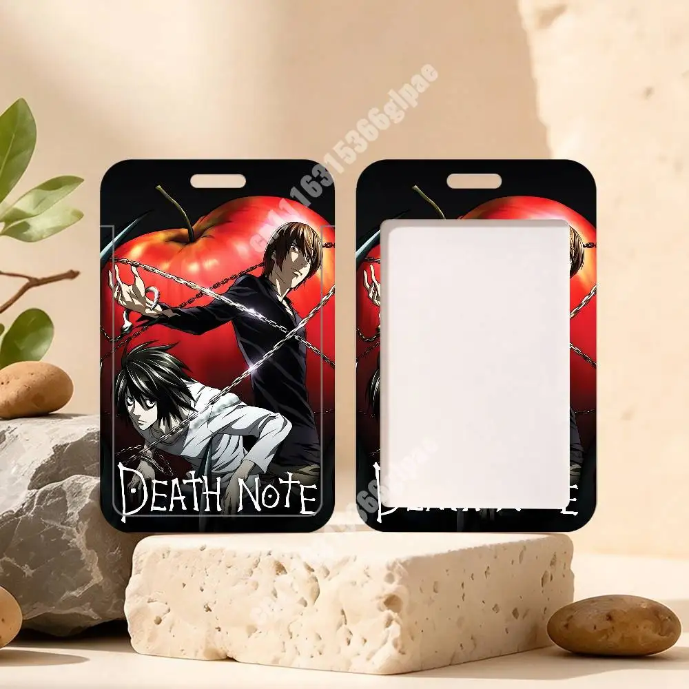 D-Death N-Note Light Yagami Ryuk Plastic Card Holder Worker ID Card Clear Transparent Employee Visitor Pass