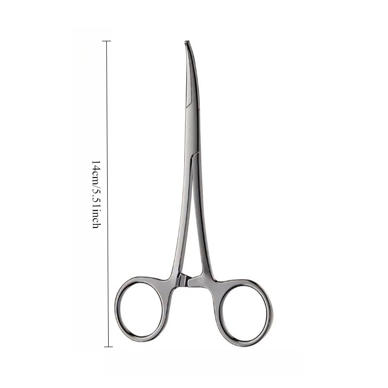 Deutsche Seiko Edelstahl-Zangen für eingewachsene Zehennägel, gerade & gebogene Spitze mit gezahnten Griffen, Präzisions-Nagelzangen zum Entfernen – Detail 1