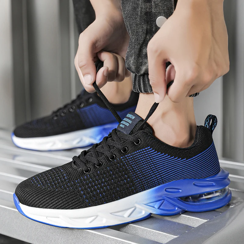 

YRZL Men Shoes Lightweight Breathable Lightweight Breathable Mesh Casual Walking Shoes Non Slip Comfortable Men's Sneakers
