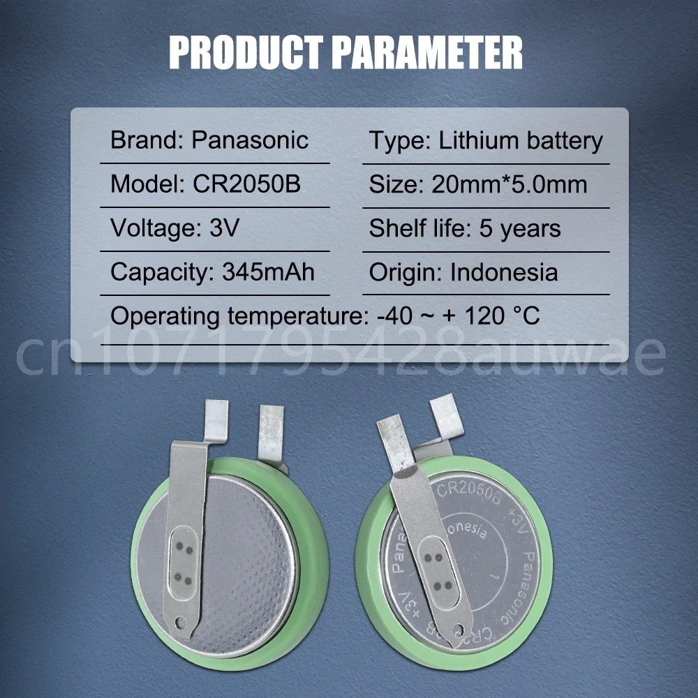 Датчик давления в шинах Panasonic CR2050B, встроенный сенсорный аккумулятор, 3 в, с ножной кнопкой, для высоких и низких температур