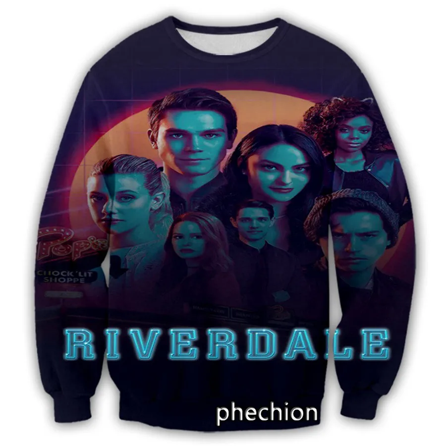 Phechion Fashion Men/Women Riverdale 3D Print Long Sleeve Sweatshirts Casual Sport Streetwear Clothing Top S88