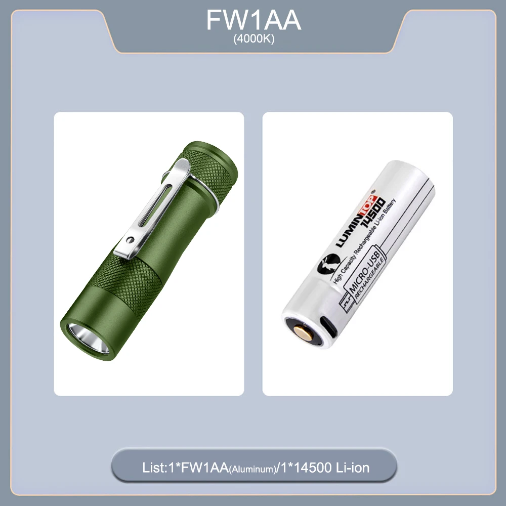 Aluminum/Titanium EDC LED Flashlight Anduril 2 Outdoor 4000K Camping Lantern 210M Throw Powerful 800LM Self Defense Light FW1AA image 3