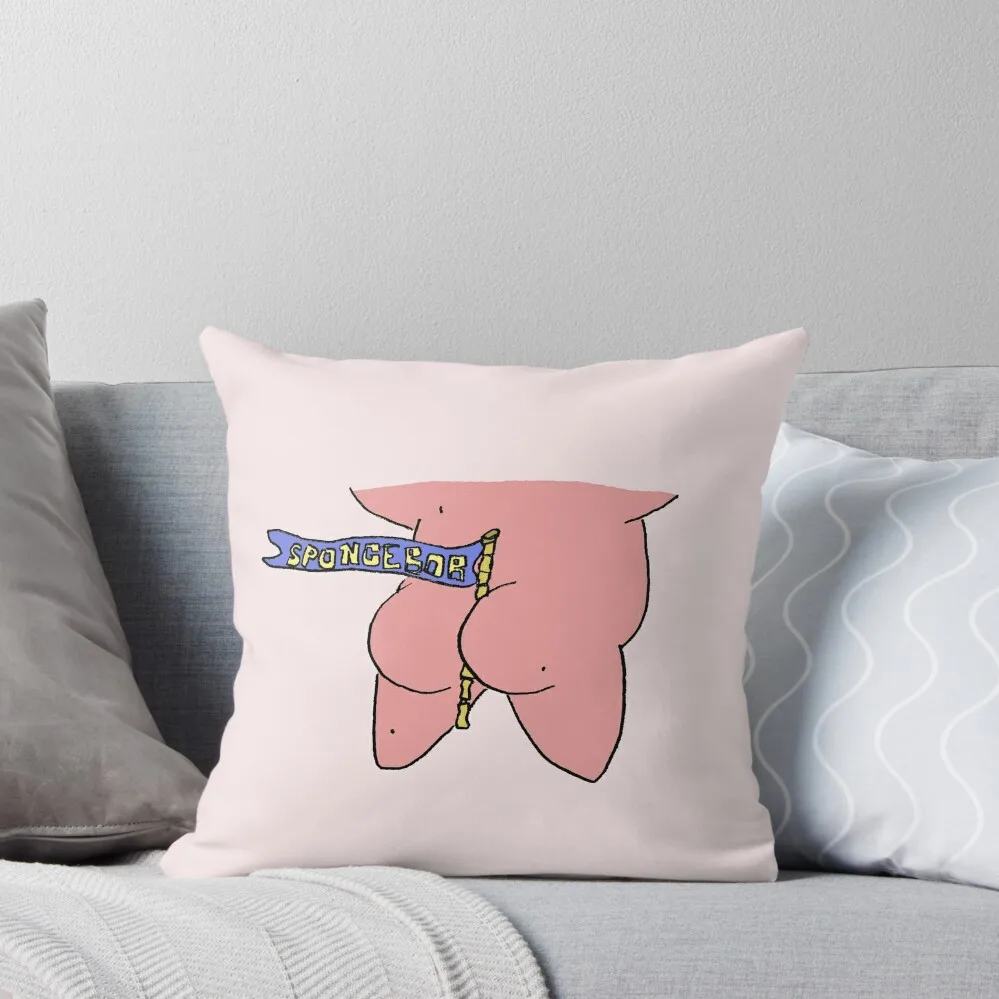 

patrick and his butt gains Throw Pillow Pillows Aesthetic Luxury Room Decorative Cushions pillow