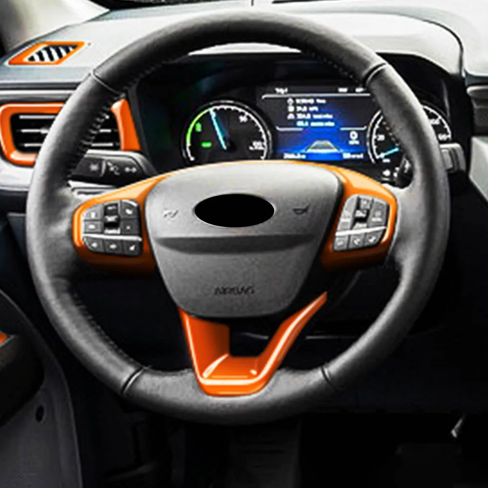 

Для Ford Maverick Escape 2022 2023 2024 для Bronco Sport 2021, защита рулевой панели центральной консоли, кнопка рулевого управления, накладка на рамку
