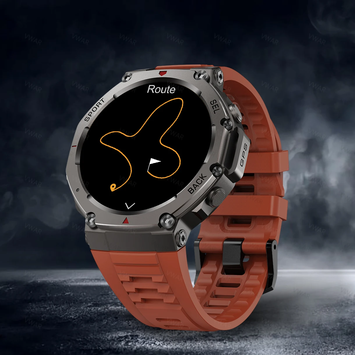 Tactical GPS Smart Watch with Compass and Altimeter