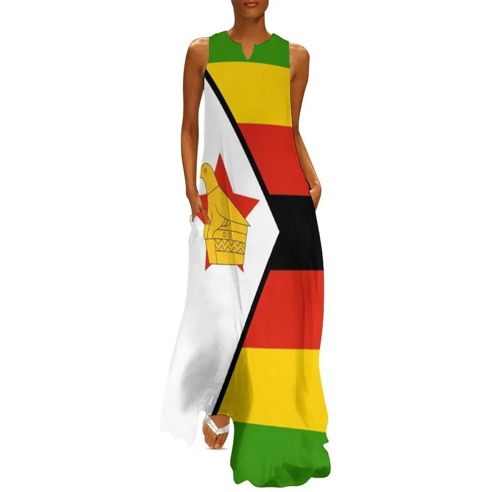 

Zimbabwe Flag Long Dress Women long dress elegant dress dresses for official occasions women clothes