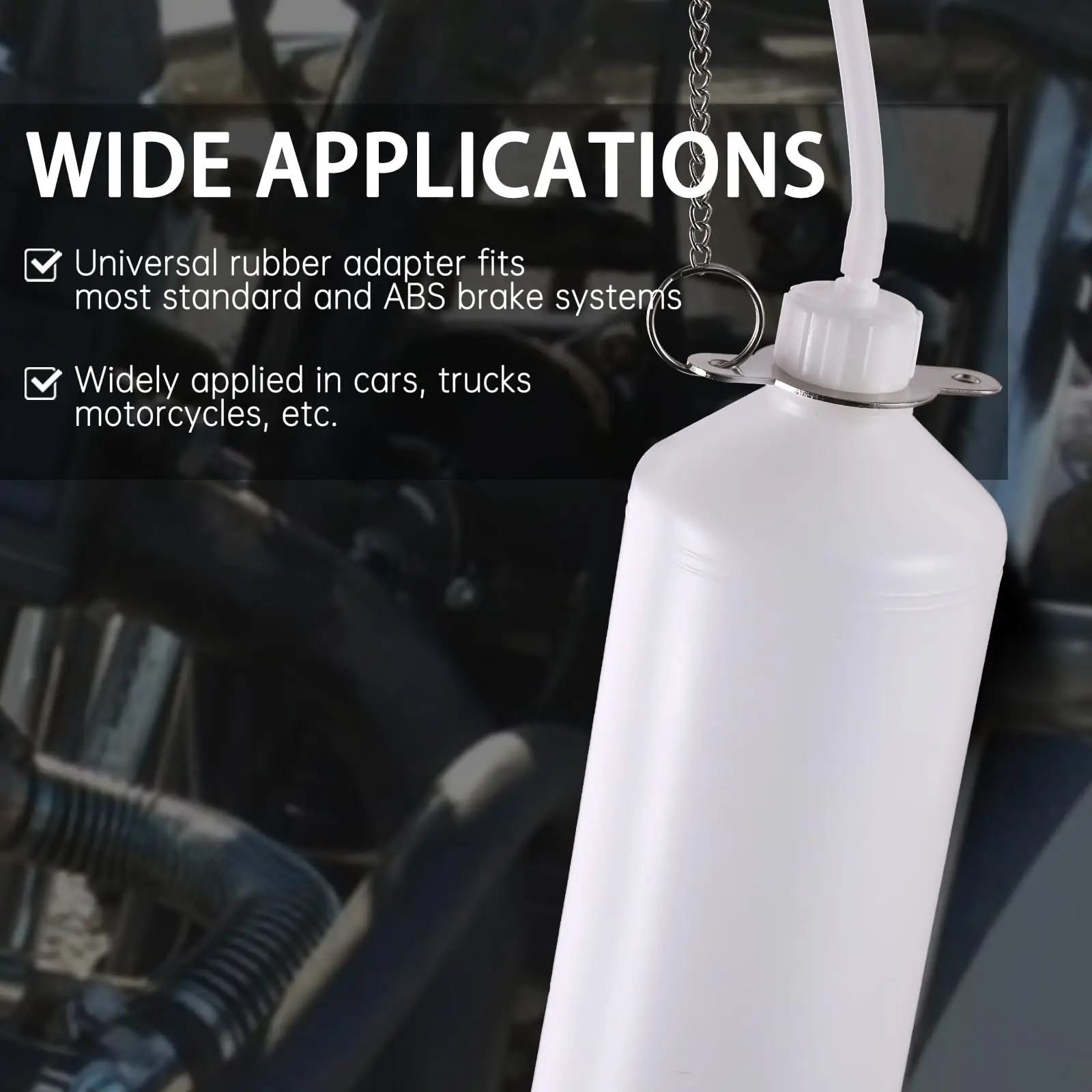 Manual Brake Bleeder System with 1L Fluid Extractor And 60cm Hose Automotive Brake Oil Changing Tool for Car Maintenance view 4