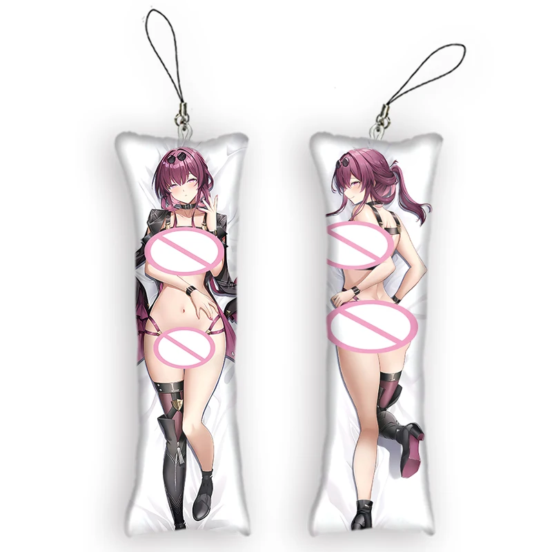 

Honkai: брелок Dakimakura для косплея, мини-украшение, двусторонние подвески, брелок для ключей, ремешок для телефона