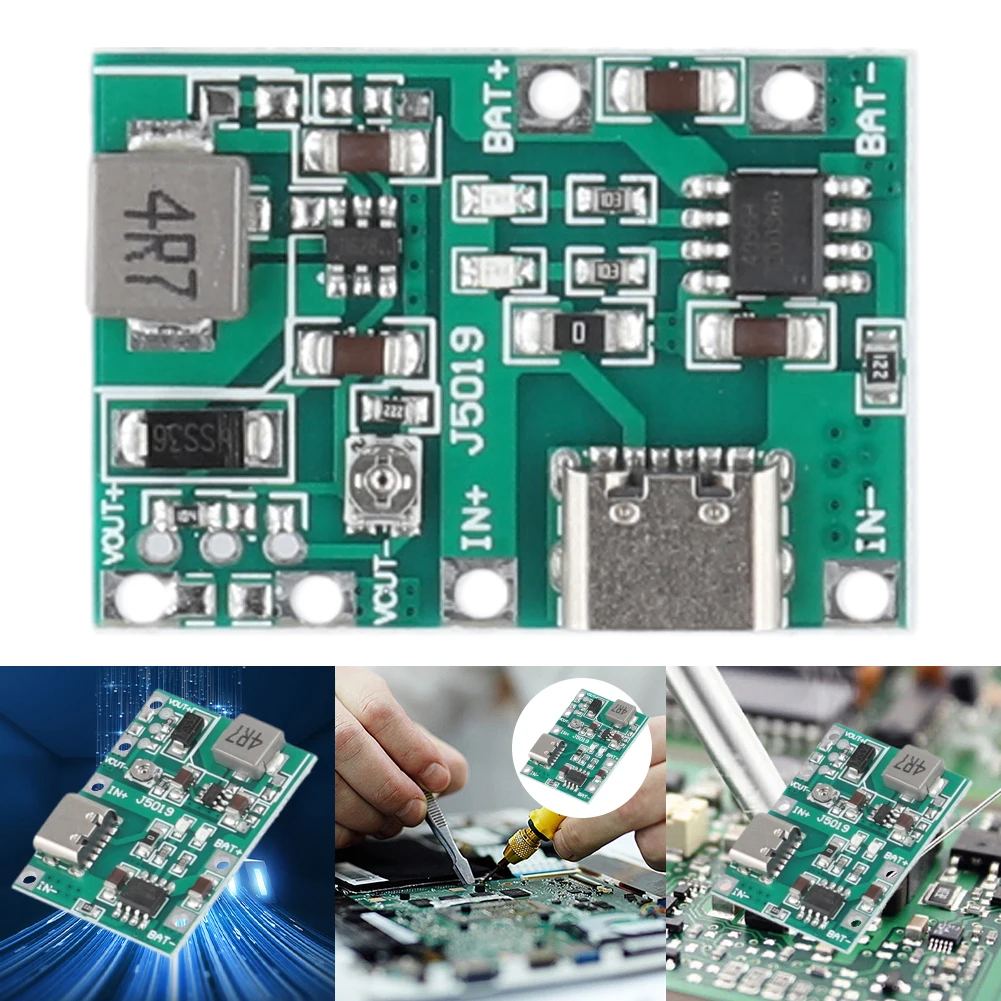 DC-DC Step Up Module Type-C TP4056 Charger Discharge Power Board 5V 2A Lithium Li-ion 18650 Battery Charger Board DIY Kit Parts