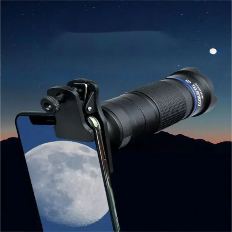 36X Mobile Phone Lens Portable ZOOM HD Telescope Taking Pictures With Smartphone Clamp + Eye Mask + Tripod + 0.63X 3 In 1 Lens